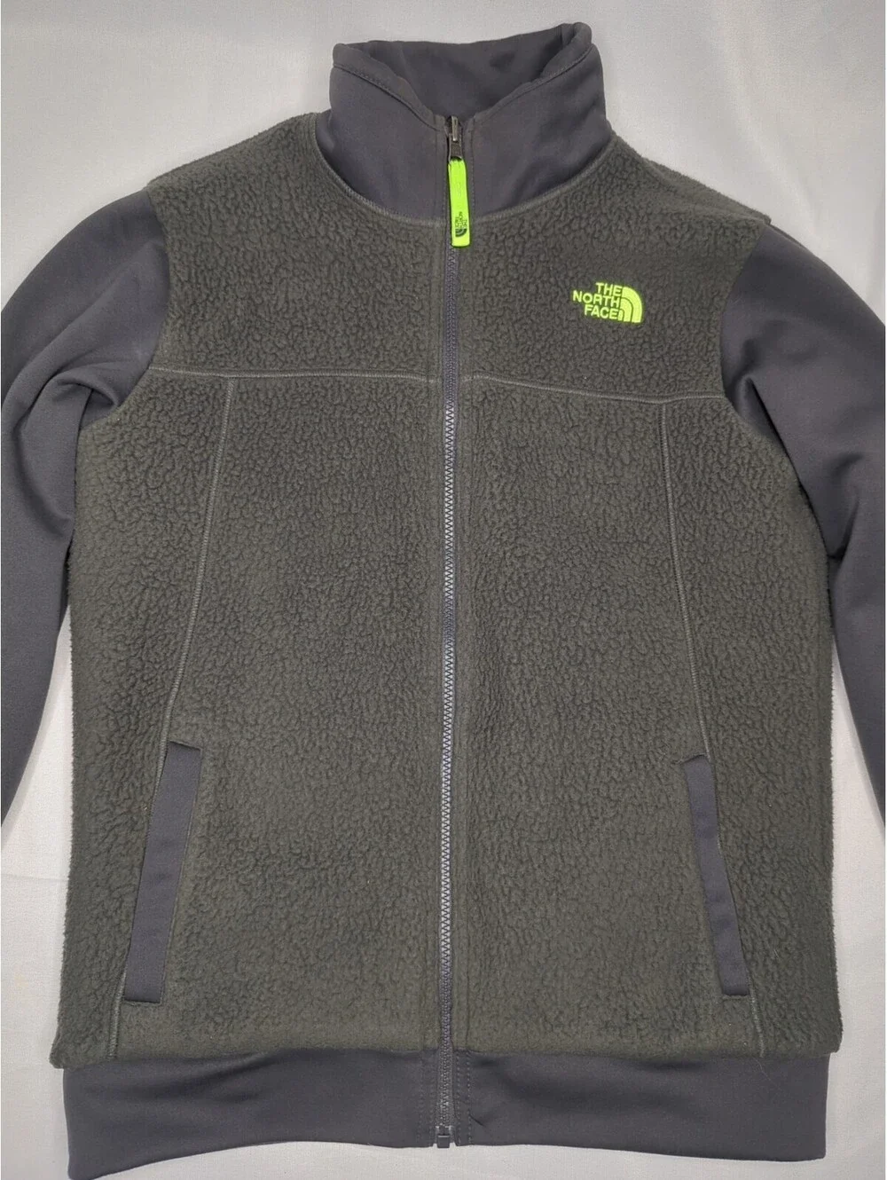 The North Face Winter Jacket Boys Youth Large 14 16 Reversible Chimbo Yukon Ski